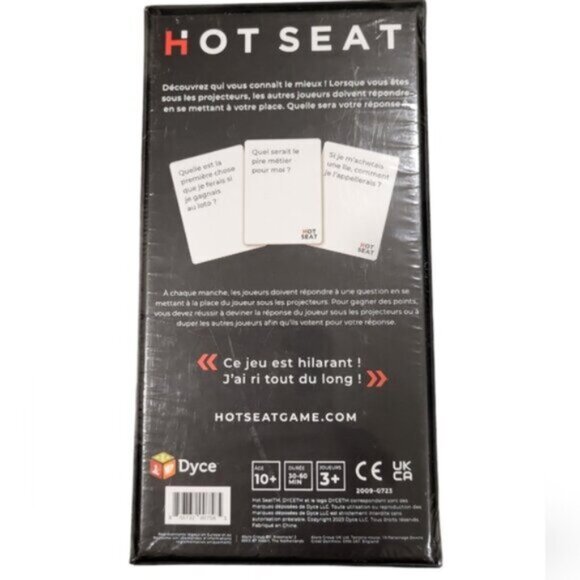 FRENCH : Hot  Seat The Party Game Card Game NEW - Picture 2 of 9